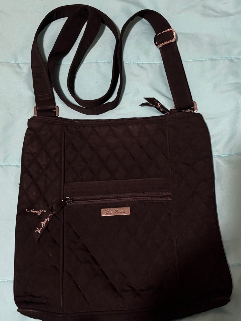 Vera Bradley Black Quilted Crossbody Bag